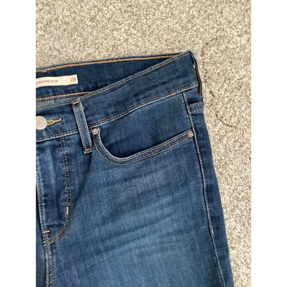 Levi Strauss Women Jeans 312 Shaping Slim Size 28 Dark Wash - Picture 7 of 10